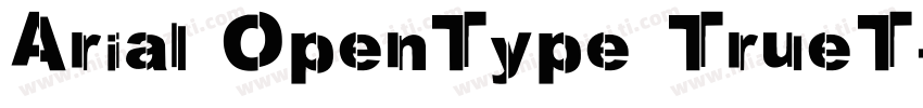 Arial OpenType TrueT字体转换